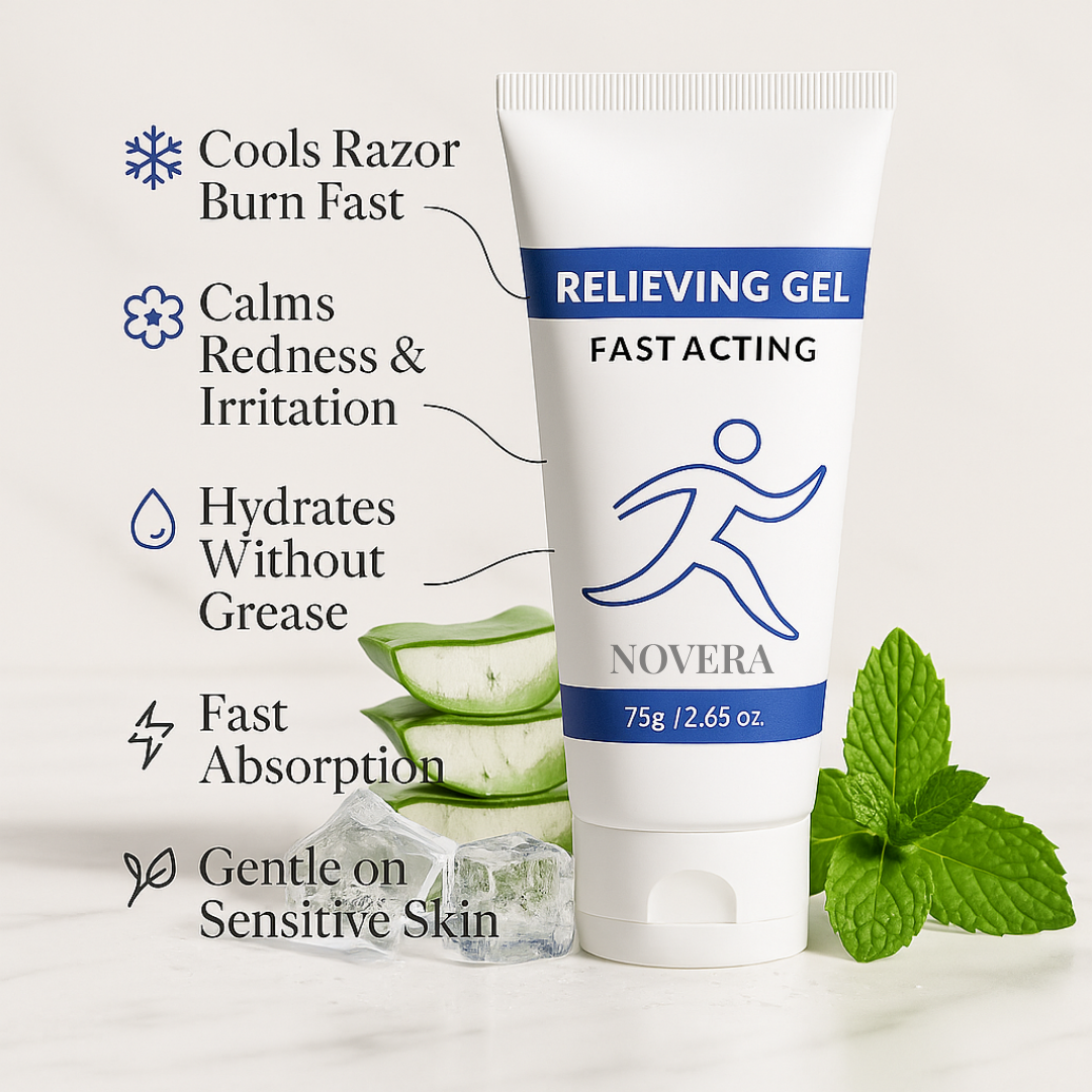 Novera Soothing Cooling Gel | Long-Lasting Relief with Advanced Cooling Relief Technology for Irritated & Sensitive Skin