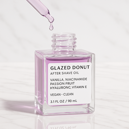 Novera's SkinShield™ Glazed Donut After Shave Oil: Prevents Irritation & Ingrown Hairs with Passion-E Complex
