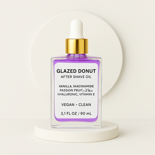 Novera's SkinShield™ Glazed Donut After Shave Oil: Prevents Irritation & Ingrown Hairs with Passion-E Complex