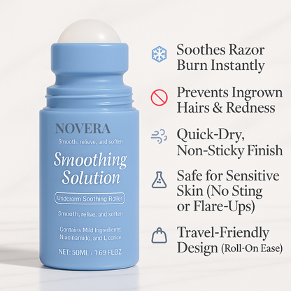 Novera Underarm Recovery Roller | Instant Razor Bump Relief + Ingrown Hair Prevention with Skin Recovery Technology