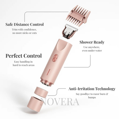 Novera DualTech Bikini Trimmer: Precision Grooming Without Skin Contact
